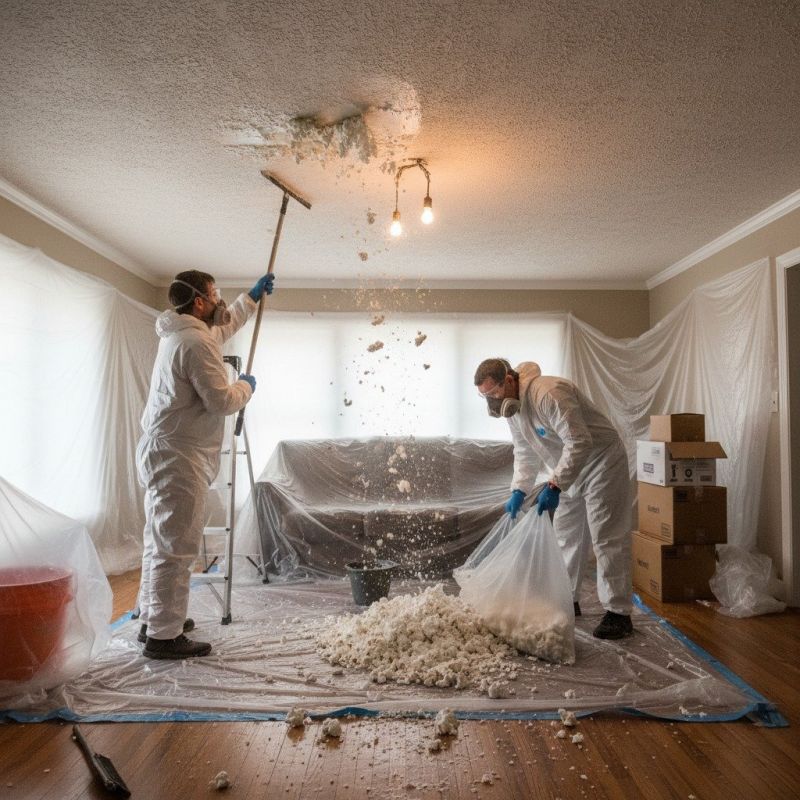Knockdown Ceiling Removal in Terre Haute, IN