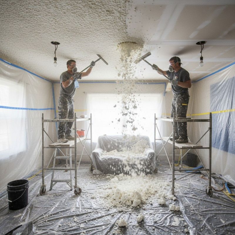 Knockdown Ceiling Removal in Saint Paul, MN