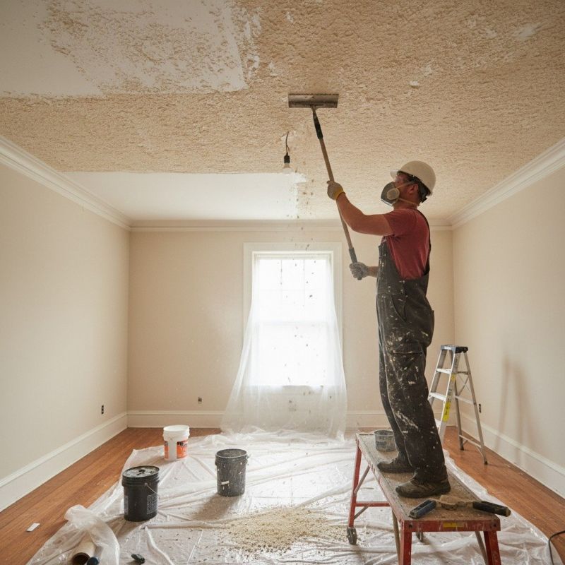 Knockdown Ceiling Removal in Olathe, KS
